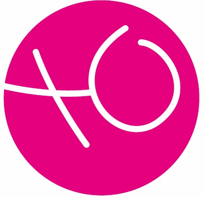 Logo Lebendig im Kontakt Feminin mit pinker Farbe